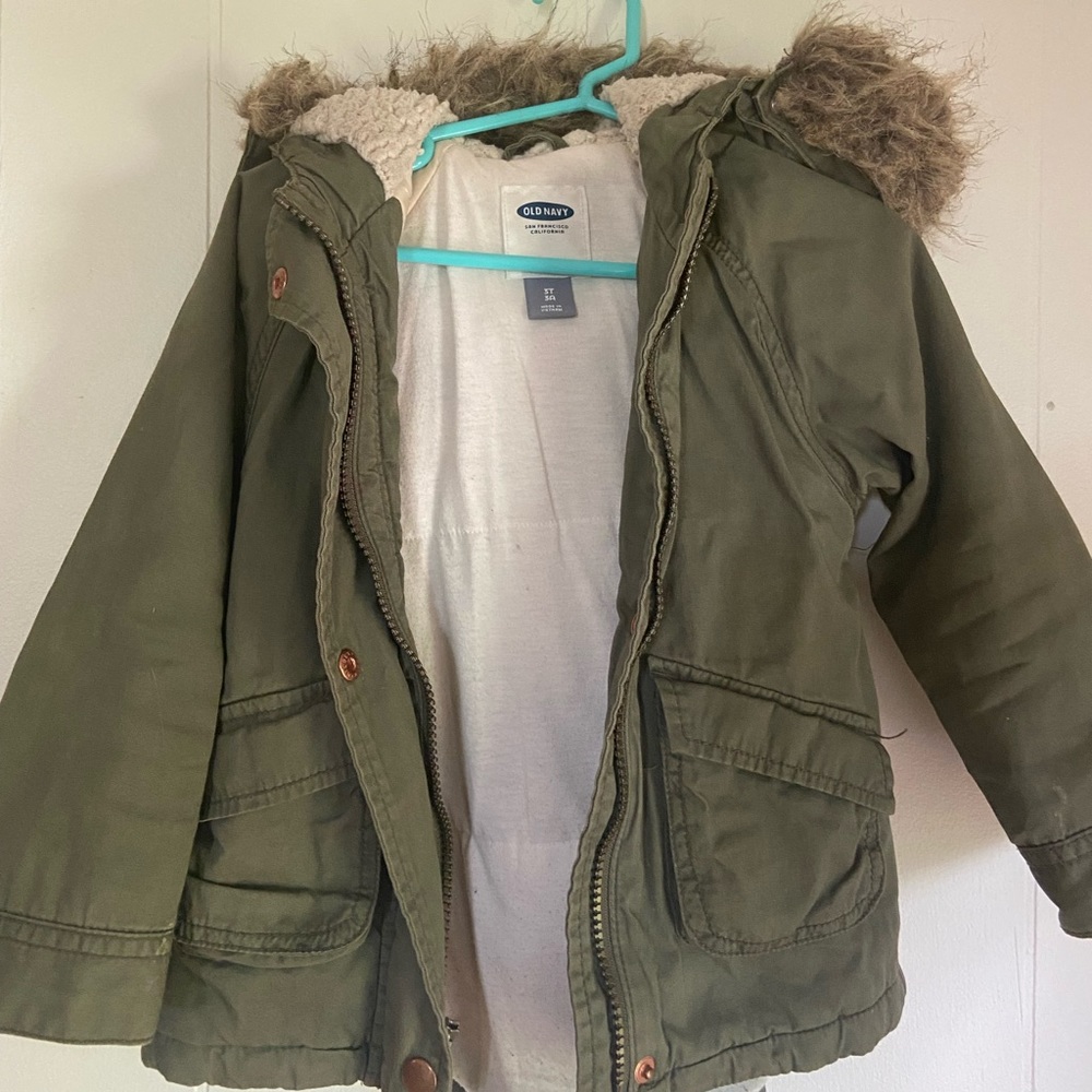 Green Old Navy Winter Jacket 3T